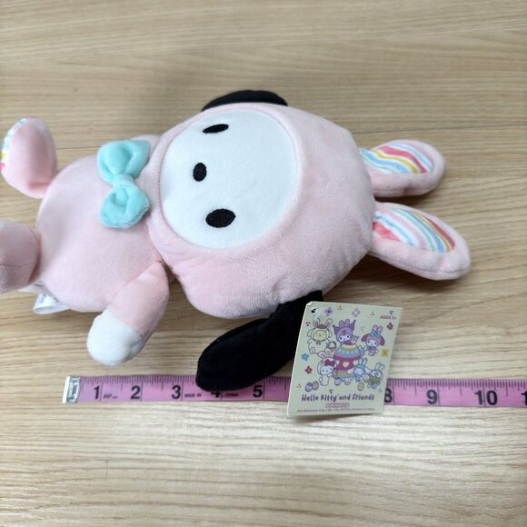 Sanrio Hello Kitty & Friends Holiday POCHACCO Bunny Suit 8" Plush Authentic Gift - Picture 8 of 8